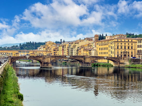 arno river with city of Florence in background