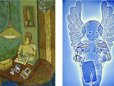 side by side images of artwork