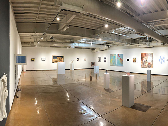 view of Lilley Museum of Art gallery