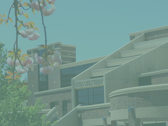 Front of Fitzgerald Student Services Building