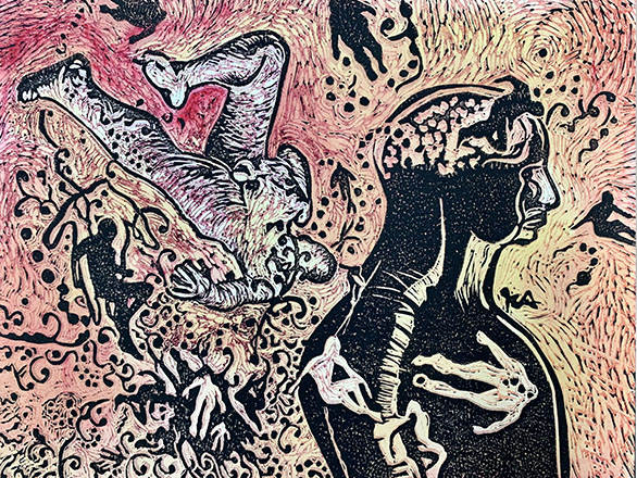 Photo from painting in exhibit 