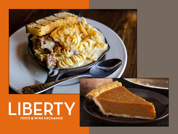 Shephard's pie dish on a plate on a table with Washoe Public House logo