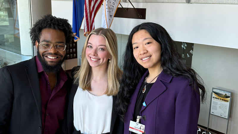 Student Interns at Nevada State Legislature