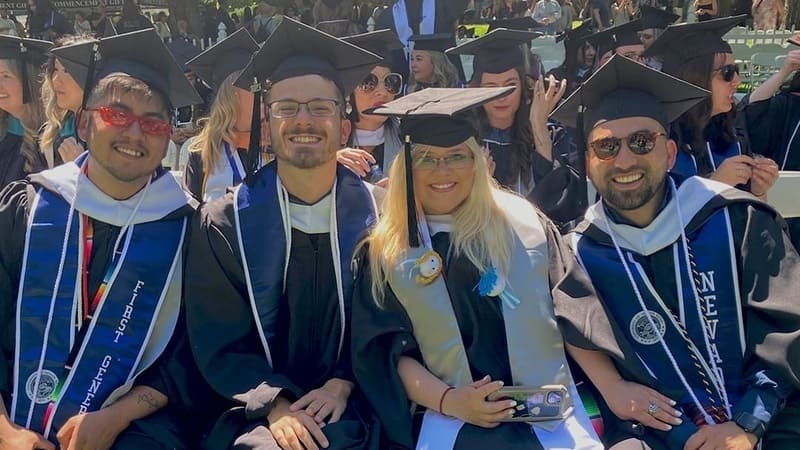 Students graduating from the World Languages and Literatures program.