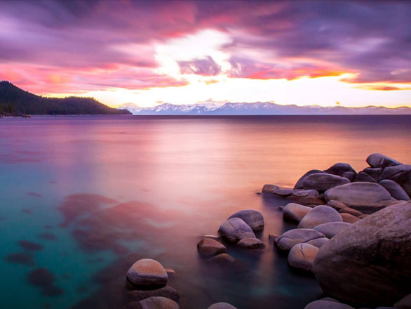 Lake Tahoe sunset.