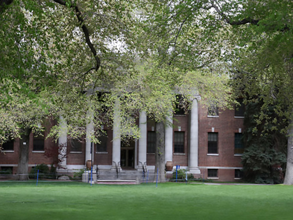 Mackay Science building from across the quad.