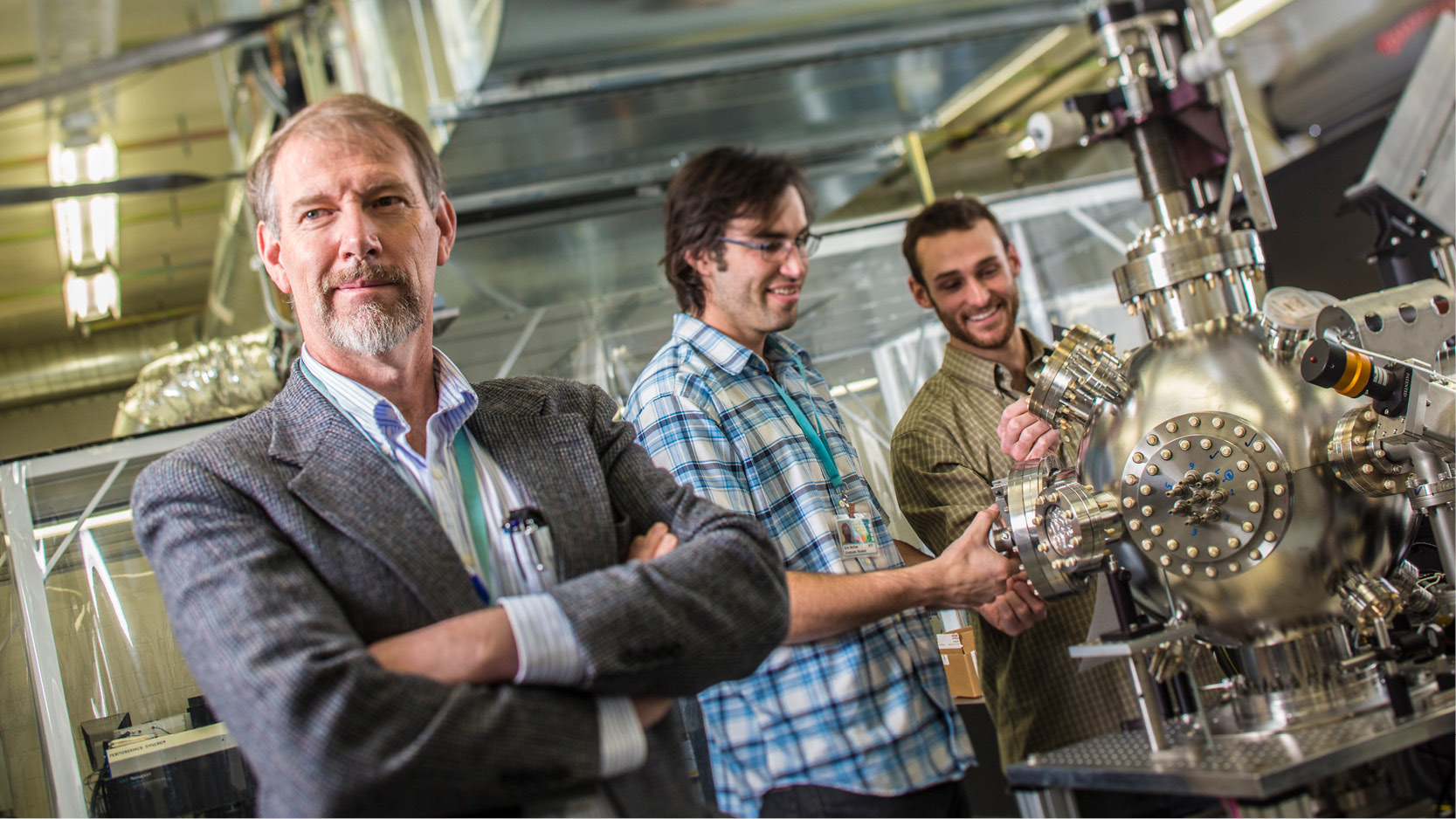 Faculty mentor and research students in the Zebra Pulsed Power Lab