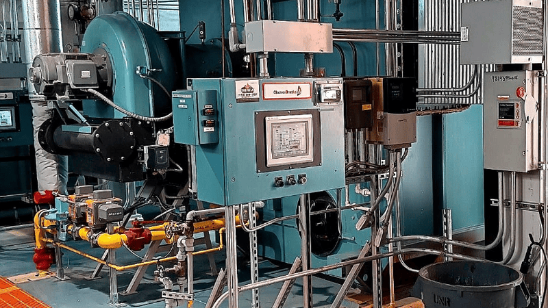 Image of existing Utility Plant boiler and associated system.