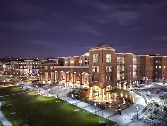 Knowledge Center at night