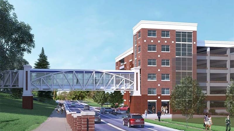Rendering of the Gateway Parking Complex