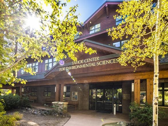 Tahoe Center for Environmental Sciences exterior surrounded by trees.