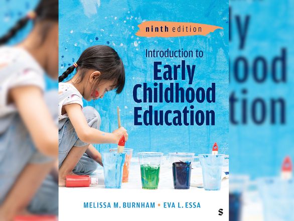 Book cover for early childhood education featuring colorful illustrations and playful typography.
