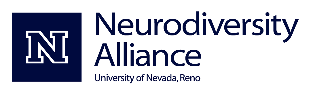 "Neurodiversity Alliance - University of Nevada, Reno" text identifier with a block N logo