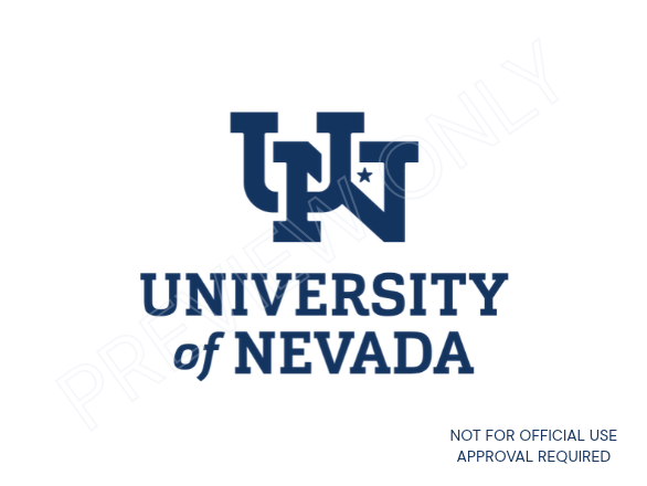 University of Nevada Flagship logo primary lockup with preview watermark.