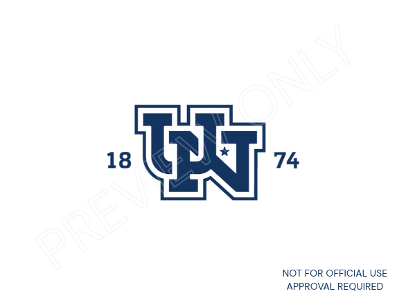University of Nevada, Reno secondary 1874 Interlocked Mark with a preview watermark.