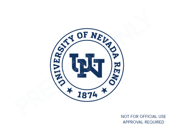 University of Nevada, Reno secondary University Medallion with a preview watermark.