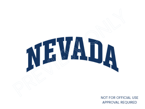 University of Nevada, Reno secondary Nevada Arch Wordmark with a preview watermark.