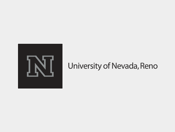 Fancy Black University of Nevada, Logo and Signature
