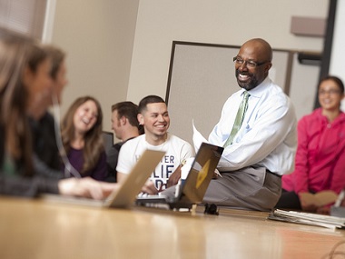 Faculty teaching students