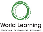 World Learning logo, green circle