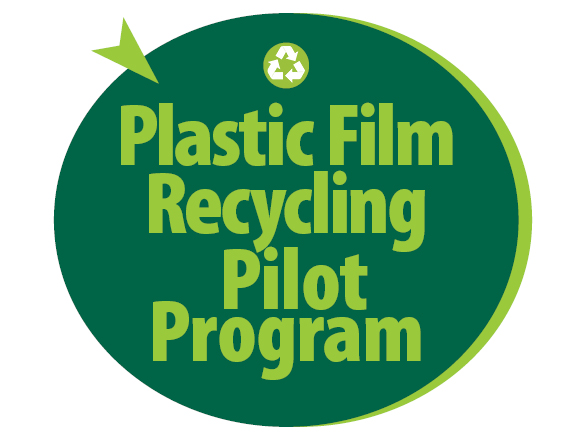 Icon reading "Plastic Film Recycling Pilot Program"