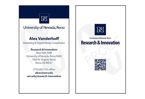 Business card example