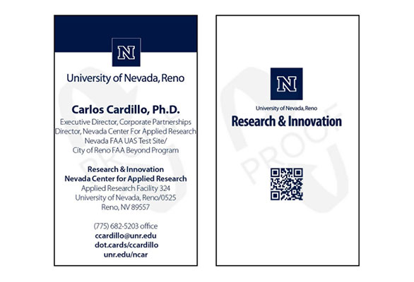 Business card example