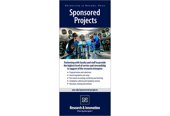 Example of a division brochure cover following the Research & Innovation brand guidelines
