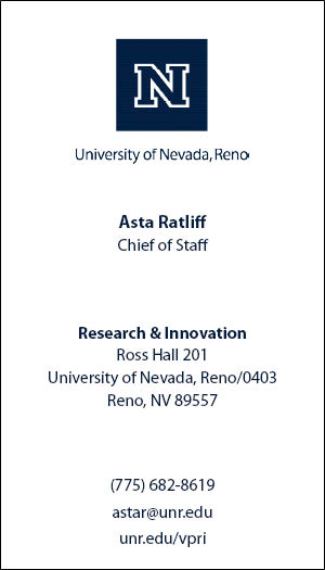 Business card example