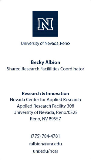 Business card example