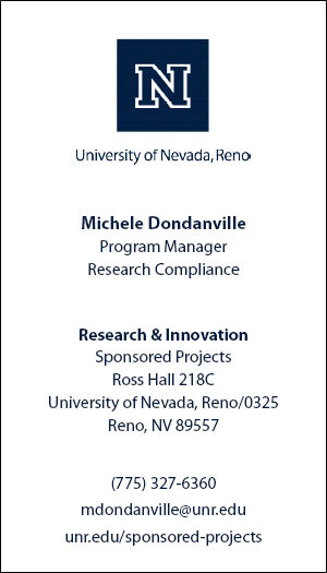 Business card example