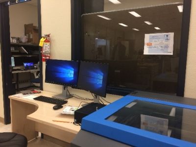 The Makerspace's laser cutter