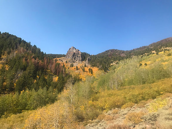 A view of the eastern Sierra in northern Nevada.