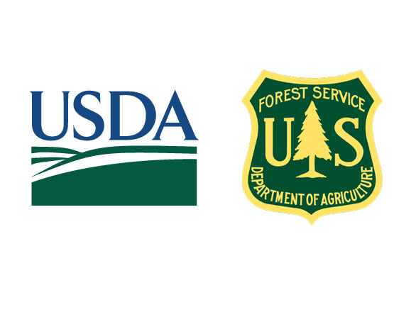 Logos: U.S. Department of Agriculture and U.S. Forest Service