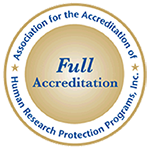 AAHRPP Full Accreditation seal