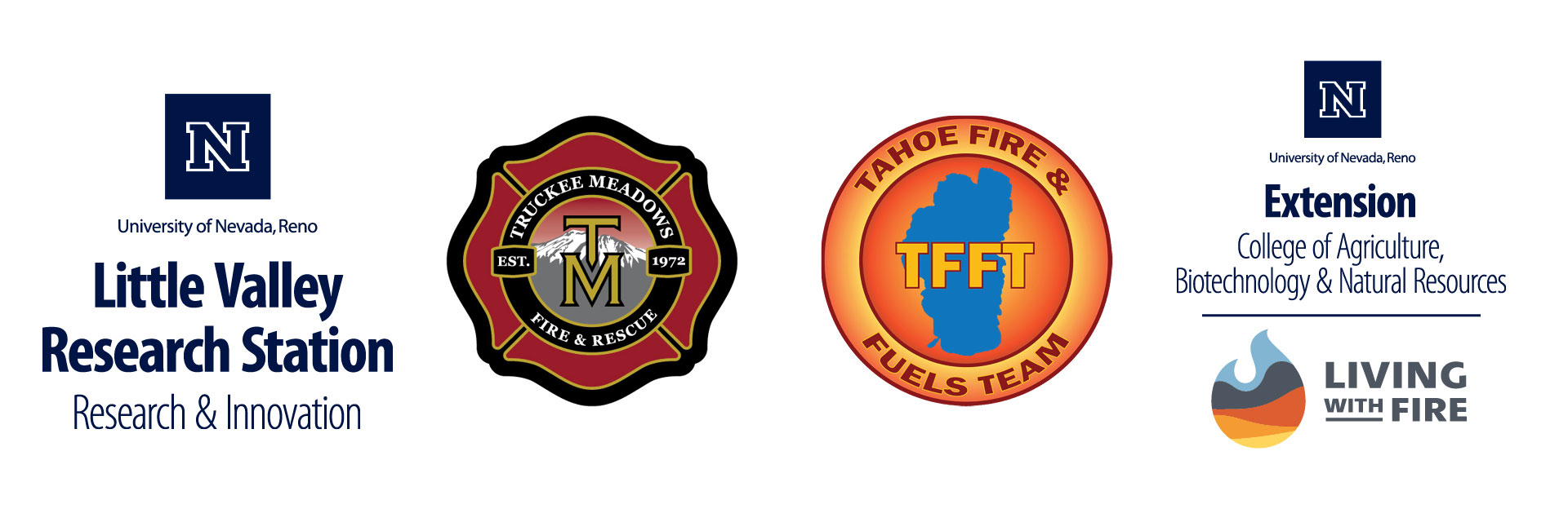 Logos of the partners of Fire & Fuels Education Seminar Series