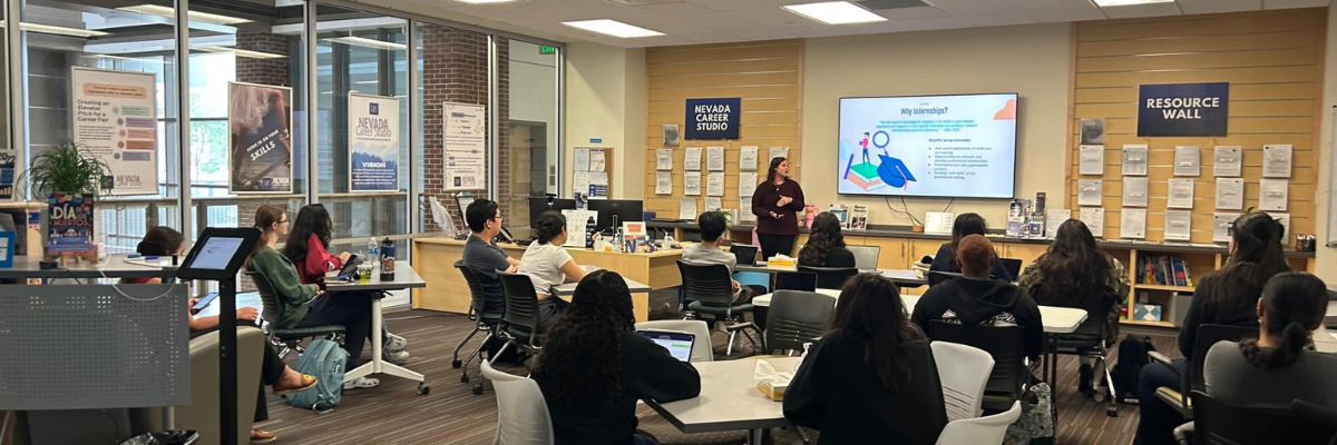 Employer hosting a workshop at the Nevada Career Studio