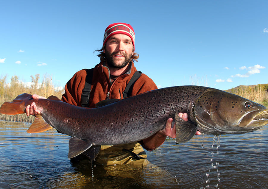 Zeb Hogan with big trout