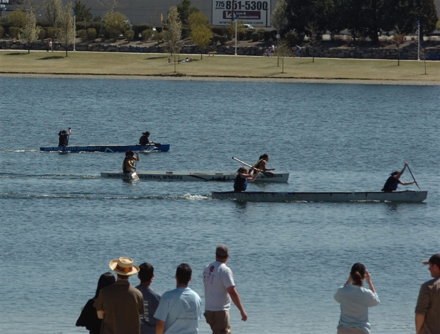 concrete canoe race at Sparks Marina