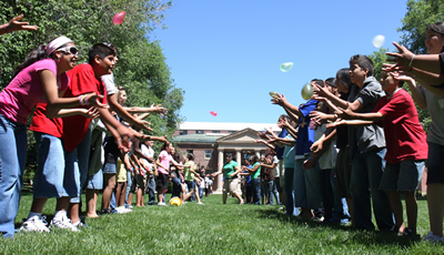 Members of the Dean’s Future Scholars program are invited to campus often for events to help them make a seamless transition to college. Photo by Jean Dixon.