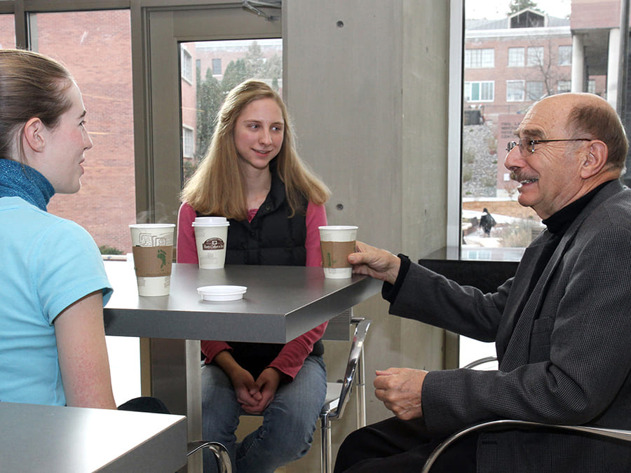 charles goldman with students