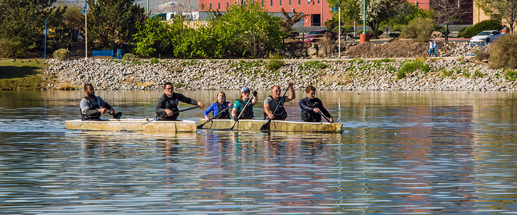 concrete canoe team practice