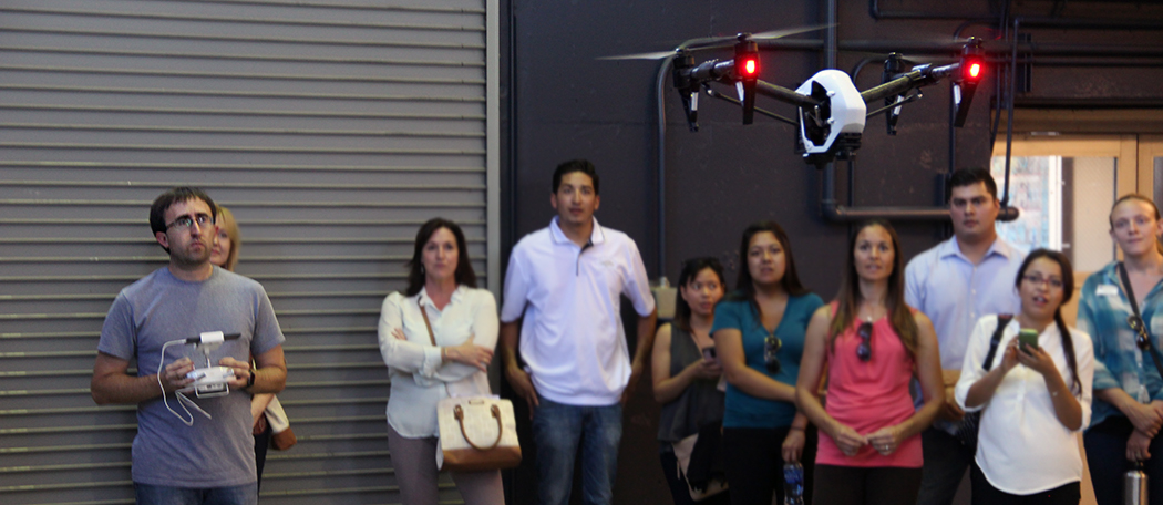 Richard Kelley demos quadcopter