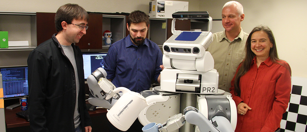 Robots scientists in University lab University of Reno