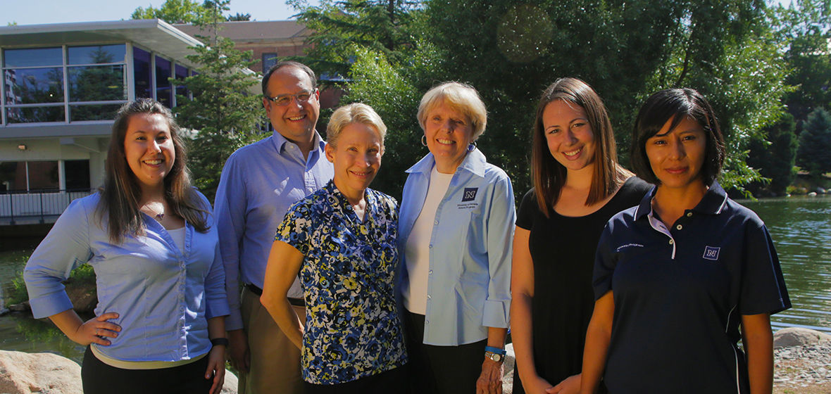 Honors program members pose for photo.