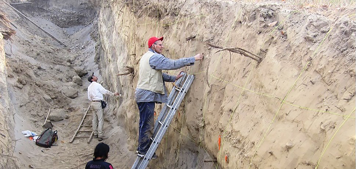 Wesnousky studies Nepal earthquake trench