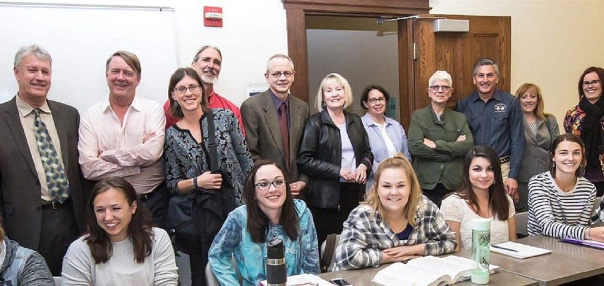 Don Hardy with his class