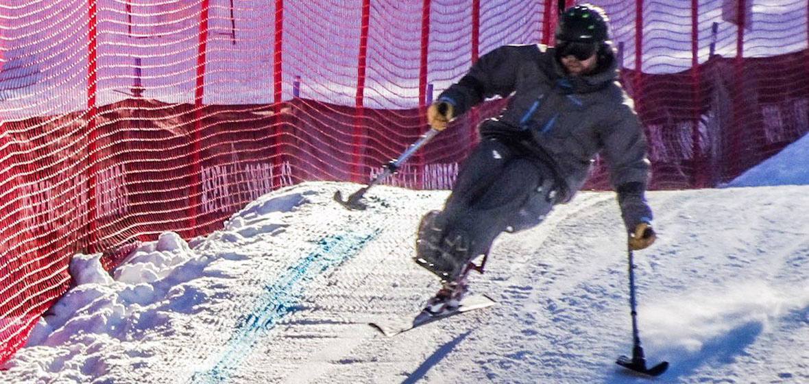 Trey mono skiing