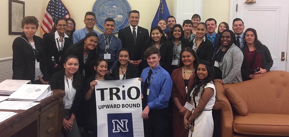 Upward Bound and Social Work visit Capitol