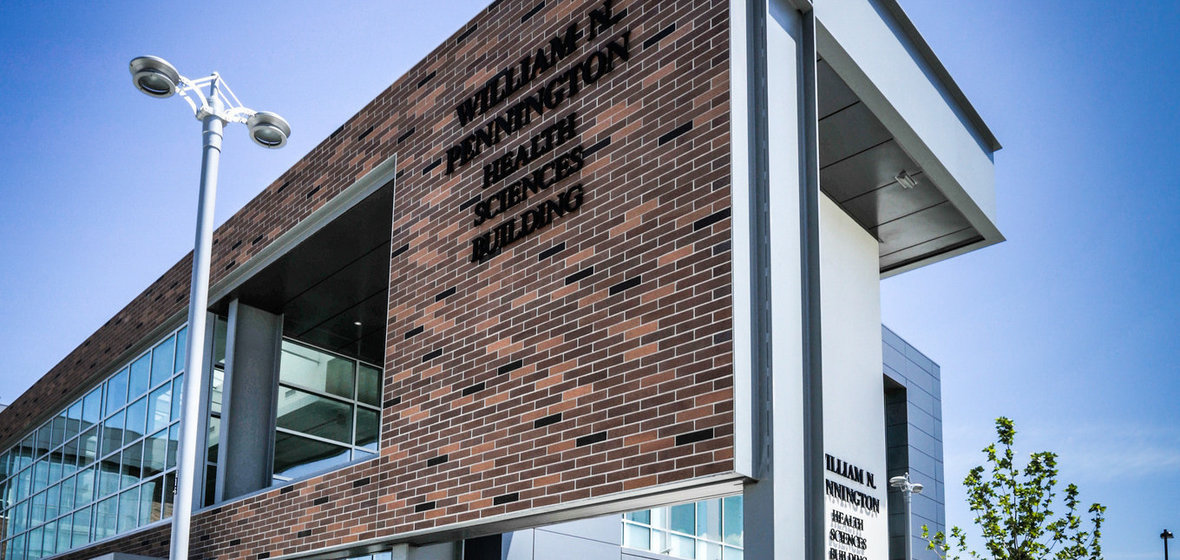 Exterior of the William N. Pennington Health Sciences Building